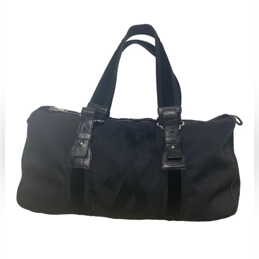 YSL Douffle Handbag With Velour Straps